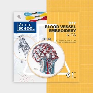賽先生科學工廠｜After School - DIY溫感手作人體血管分布刺繡套組（一針一線刺上你的溫度！）