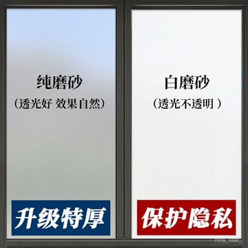 🔥熱賣好物🔥窗戶磨砂玻璃貼紙衛生間透光不透明防窺防走光隱私遮光防曬紙貼膜