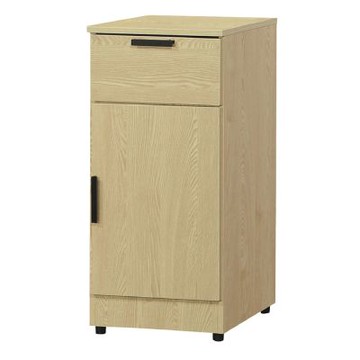 文創集 卡瑪克1.3尺單門單抽低餐櫃-40x40x82-cm免組