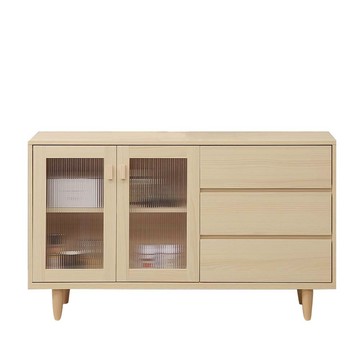 直人木業-SNOW北歐風白楓木櫥櫃136公分