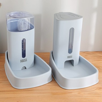 寵物餵食器 貓咪飲水機狗狗飲水器不插電喝水神器自動喂水喂食二合一寵物水盆【MJ5681】