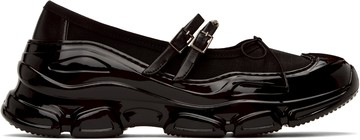 Simone Rocha 黑色 Mesh Tracker 芭蕾鞋