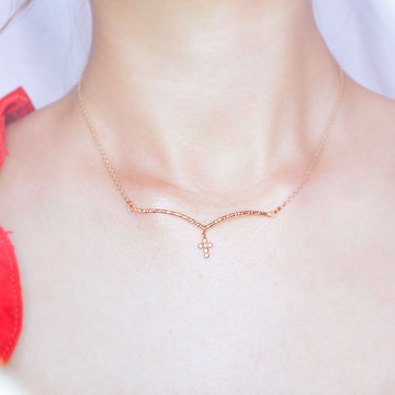 Giftest 18K鍍金 / 復活 基督教耶穌福音飾品項鍊聖經N21