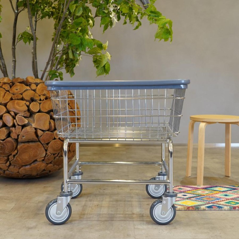 R&B Wire Products R&Bワイヤープロダクツ 洗濯かご ランドリーバスケット 大容量 キャスター STANDARD LAUNDRY  CART 100E | LINEブランドカタログ