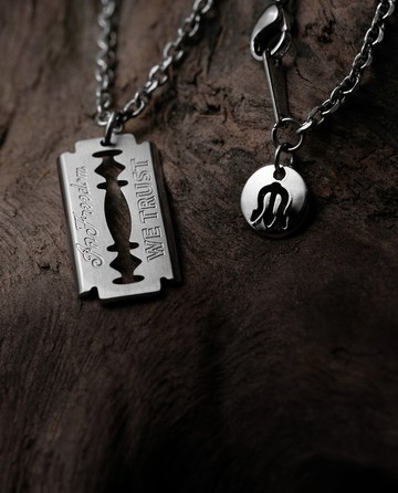 【METALIZE】小版刮鬍刀片不鏽鋼項鍊