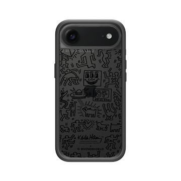 iPhone Air Mod NX -邊框背蓋組合 (相機按鈕) 黑 - Keith Haring - Line Art