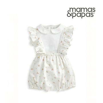 Mamas&Papas 鐘鈴花嚮-短袖包屁吊帶套裝