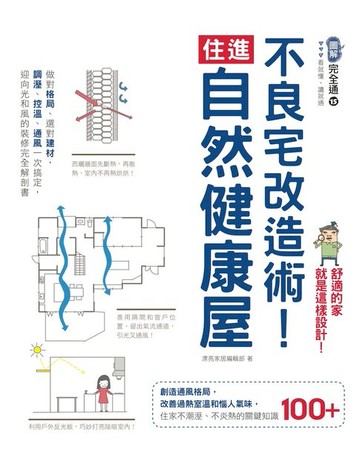【電子書】不良宅改造術！住進自然健康屋：做對格局、選對建材，調溼、控溫、通風一次搞定，迎向光和風的裝修完全解剖書