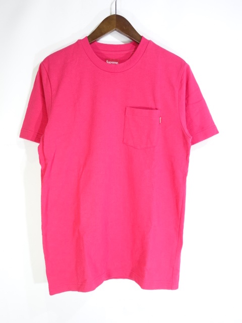 SUPREME POCKET TEE ピンク S ポケット Tシャツ 大名店【中古】 通販 ...