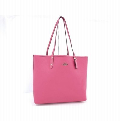 中古】COACH シグネチャー リバーシブル トートバッグ レザー