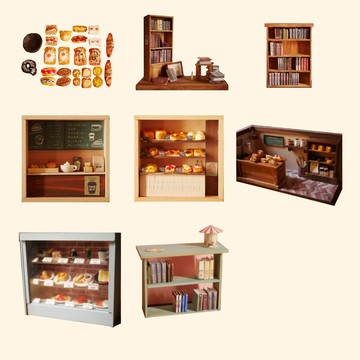 出售微型娃娃屋 8 件套