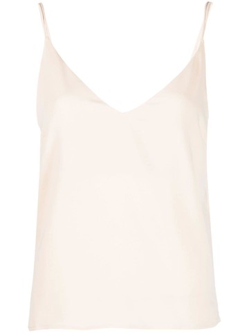 Calvin Klein - v-neck cami top - women - Polyester - 36 - Neutrals