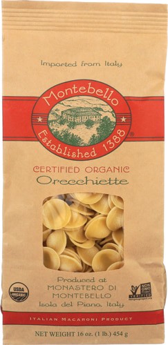 Montebello Organic Pasta Orecchiette 16 oz