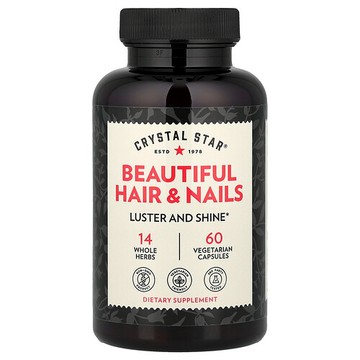 Crystal Star, Beautiful Hair & Nails，60 粒素食膠囊
