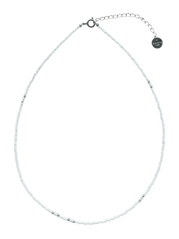 Silver Point Necklace [White]