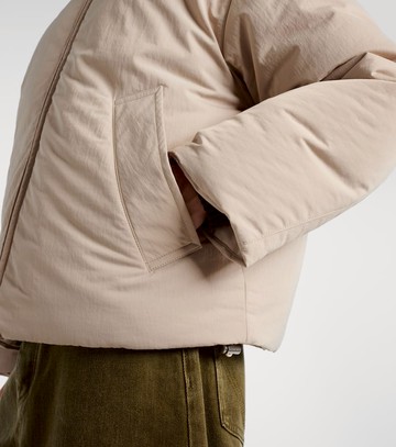 Bottega Veneta Intrecciato leather-trimmed down jacket