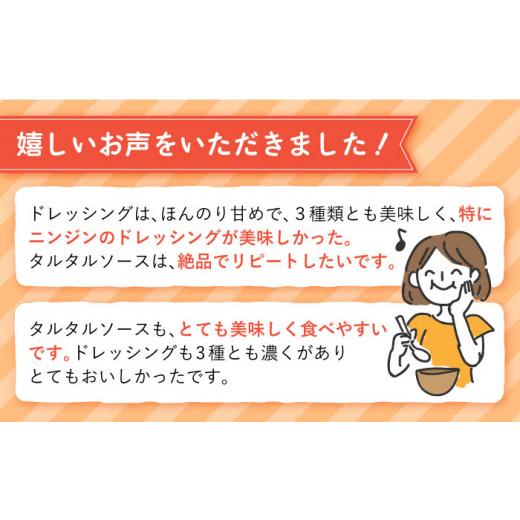 ふるさと納税 長崎県 川棚町 ドレッシング300g×3本 (たまねぎ 人参 ごぼう) ＆ タルタルソース 300g [OAK004]