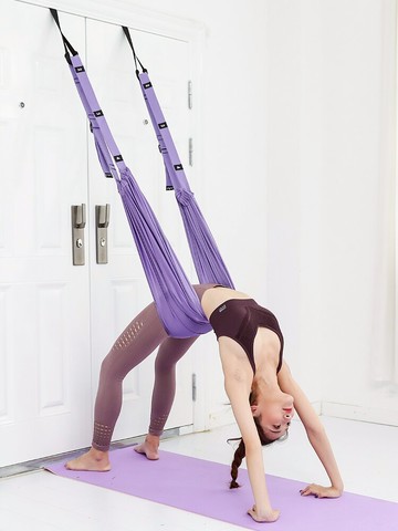 瑜伽吊床 空中瑜伽繩墻吊床練倒立帶後彎腰下腰訓練器輔助工具用品家用器材 【CM9042】