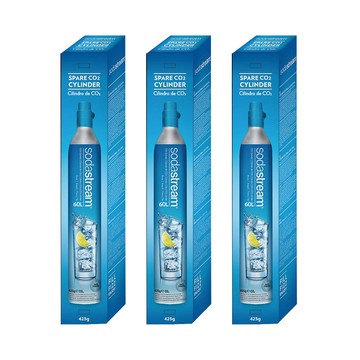 Sodastream 【全新鋼瓶】 CO2全新旋轉鋼瓶425g-3入組(僅適用旋轉機種)