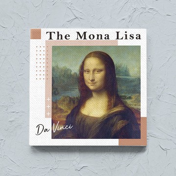 經典名畫 / 達文西-蒙娜麗莎 / 無框畫 (20x20cm)