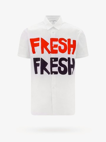 Cotton shirt with contrasting print - COMME DES GARÇONS SHIRT - gender_Man