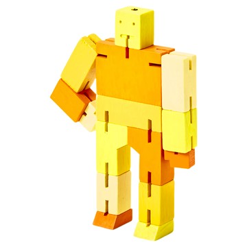 AREAWARE Cubebot 積木變形機器人 迷你  彩黃色  1個
