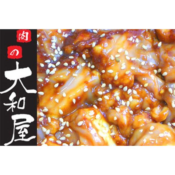 国産牛　特上　ホルモン　（味噌だれ）　500g　（小腸）（もつ鍋より焼肉・焼き肉） 当日加工 人気商品 送料込み