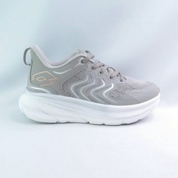 LOTTO LT5AWR9508 女 MAX 2 避震跑鞋 運動鞋 2E寬楦 極厚中底 雲灰/玫瑰金 iSport愛運動