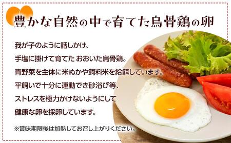 年内発送　大分うこっけい卵　生食用20個（10個×2） 