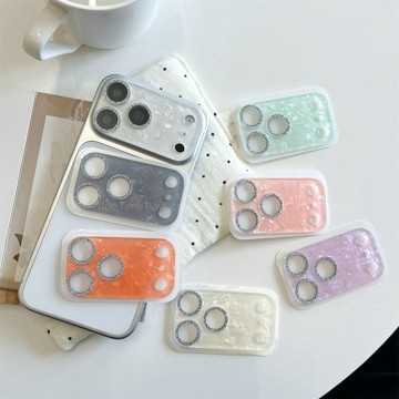 高品質 閃粉貝殼紋 攝像頭保護貼 不頂殼 防摔防刮 耐磨 適用於 蘋果 iPhone 17Pro max 鏡頭貼 鏡頭膜