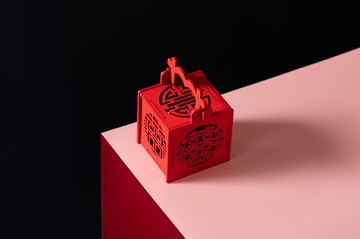 原味紅逗茶木製提盒/2包裝