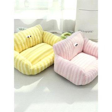 秋冬新款狗窩貓窩卡通造型沙發窩大眼系寵物窩墊網紅犬貓日用靠墊