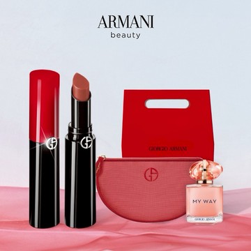 快速出貨🚀【GA亞曼尼】細黑管唇膏｜香水化妝包任選｜收禮者自選色號｜生日禮物