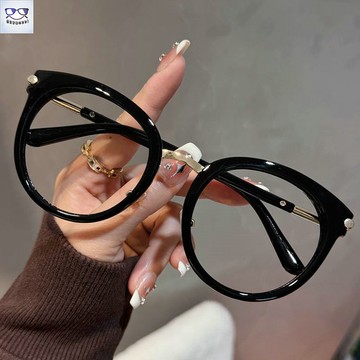 近視眼鏡 近視眼鏡女 時尚網紅素顏大框時尚女士近視眼鏡濾藍光顯年輕潮搭摩登洋氣鏡框