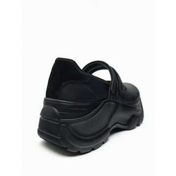 ZA2025夏季新款 女鞋 運動款芭蕾鞋魔術勾厚底休閑鞋 5820210 800