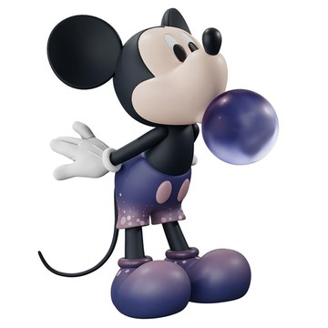 魔力風暴 潮服系列 吹泡泡米奇公仔 紫色  1個