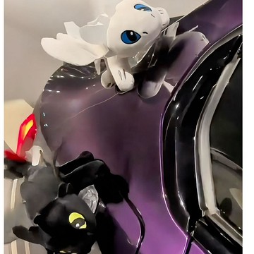 🌟臺灣出貨🌟車頂無牙仔翅膀飛龍掛件 車頂小飛龍無牙仔 車頂裝飾玩偶 車用擺件 安全帽裝飾品 天窗掛件 翅膀可動可拆卸