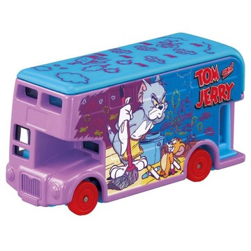 【震撼精品百貨】湯姆貓與傑利鼠 Tom and Jerry~TOMICA多美小汽車湯姆貓與傑利鼠-巴士紫*95913