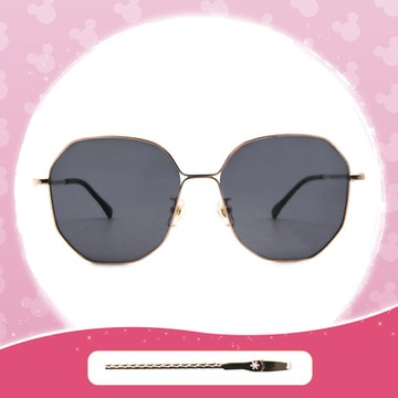 Disney 冰雪奇緣│冰島極光 多邊框太陽眼鏡 叢林黑 (大框款)