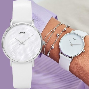 CLUSE MINUIT LA PERLE 雪天使潔白女錶 周年慶好禮 送禮首選-33mm CL30060