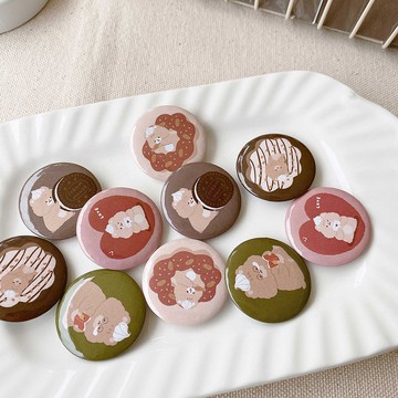奶油鼠好吃別針-32mm徽章/5款圖案