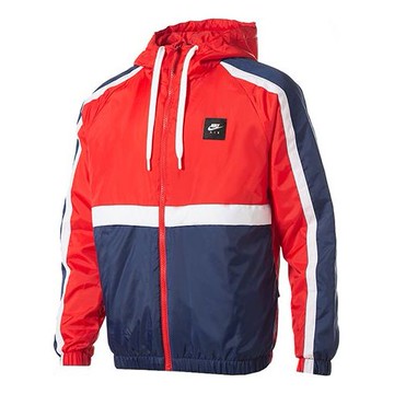 Nike Sports Windproof hooded casual Jacket Red