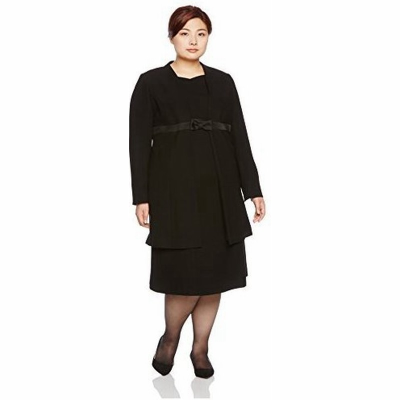 セシール ブラックフォーマルアンサンブル プランプ 大きいサイズ Ai 341 レディース ブラック 日本 25abr L 日 通販 Lineポイント最大get Lineショッピング