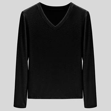 【巴黎精品】現貨+預購 發熱衣衛生衣秋冬加絨保暖長袖上衣能量衣休閒打底衫T恤-百搭V領女上衣7色a1mg71