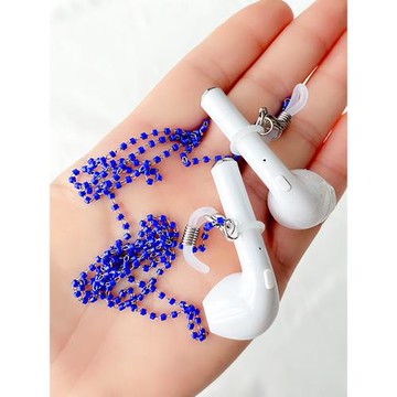 無線藍牙耳機防丟鏈防丟繩口罩鏈眼鏡鏈掛脖女防掉鏈項鏈多用一體