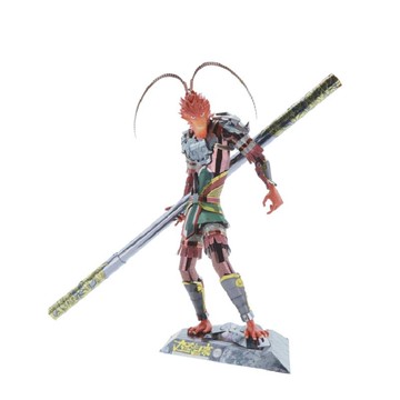 MU藝模3D立體金屬拼圖齊天大圣西游記孫悟空送工具加防塵罩遙控燈