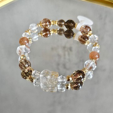 金貔招財護守 | 金髮晶貔貅 黑金超 白閃靈 橙月光 茶晶 財運豐盈