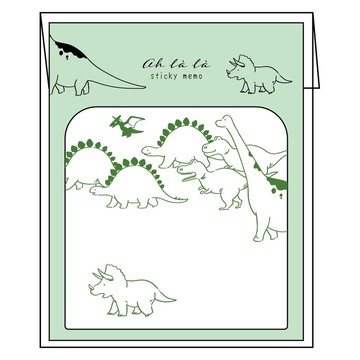 Ah la la 便利貼 恐龍