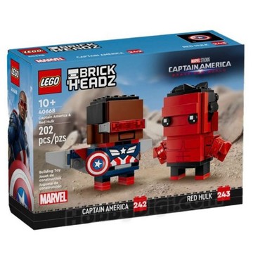 【台中翔智積木】LEGO 樂高 BrickHeadz系列 40668 美國隊長和紅浩克