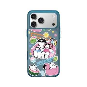 iPhone 17 Pro Max Clear (相機按鈕) 夜幕藍 - 於是日常了 - 於是日常了－夏日海島旅行